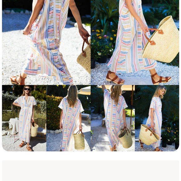 Emerson Fry Multicolor Striped Swim Coverup - Picture 2 of 6